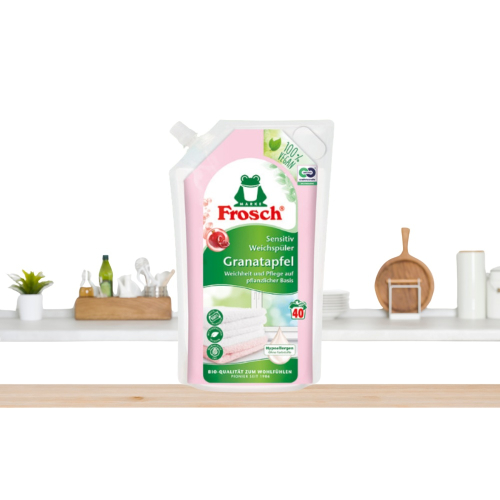 Túi Nước Xả Vải Hữu Cơ Frosch 1L Hương Lựu